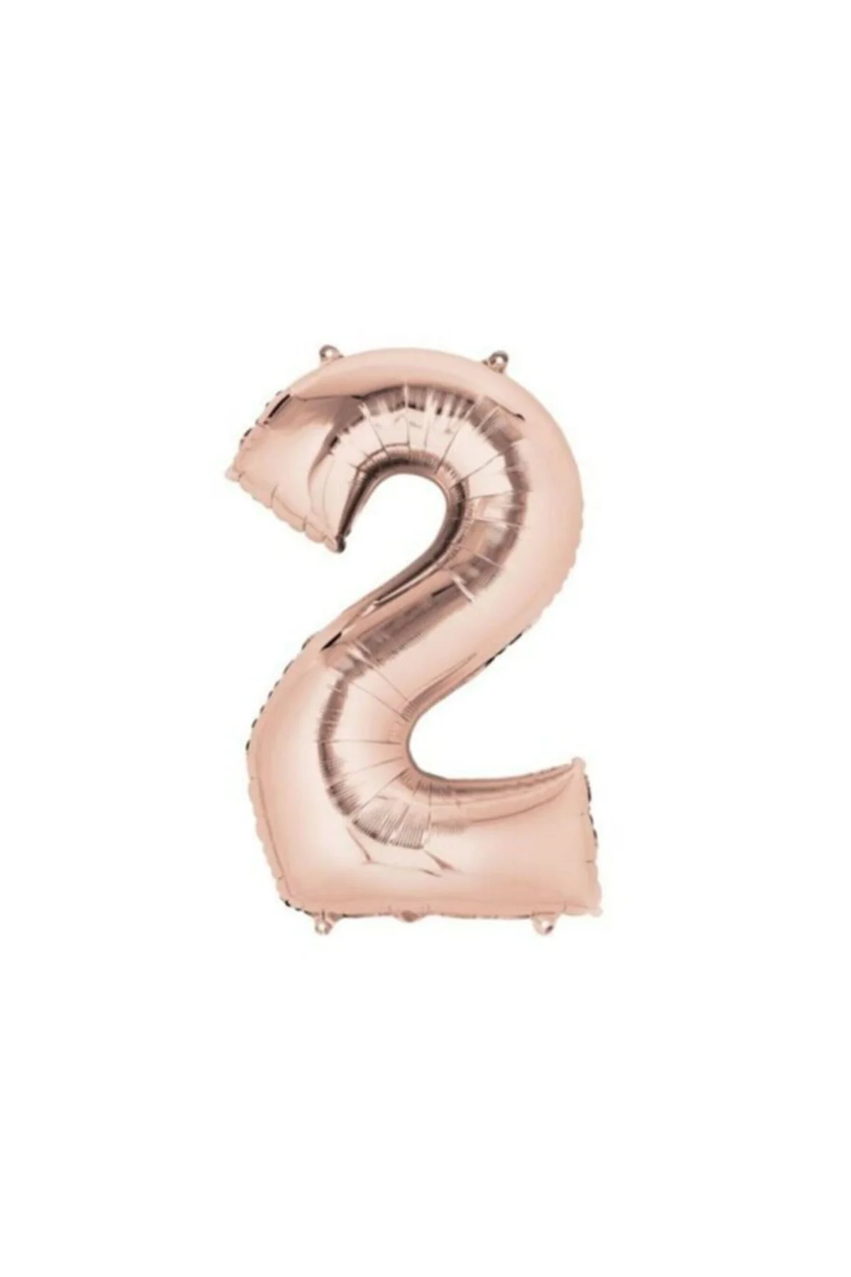 2 Rakam Rose Gold Folyo Balon 100 Cm