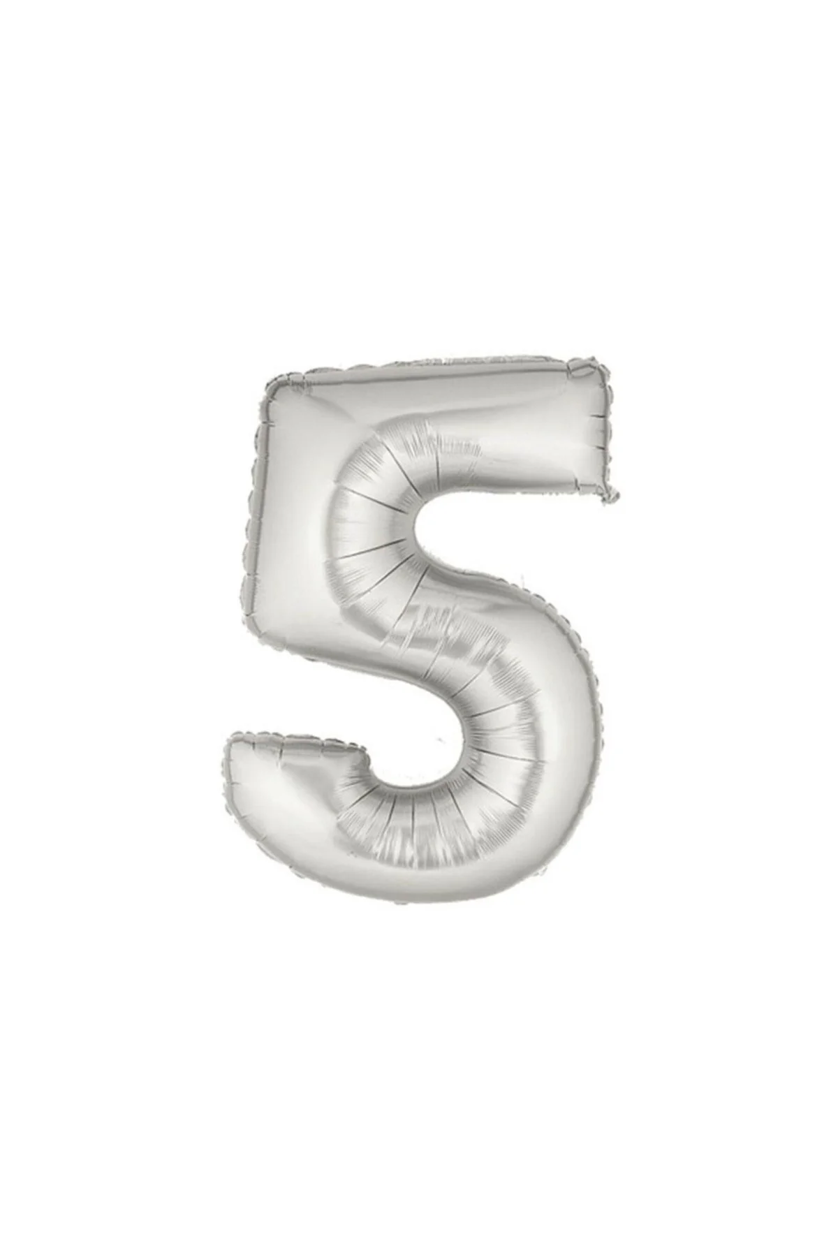Folyo Balon 5 Rakamı Gümüş Renk