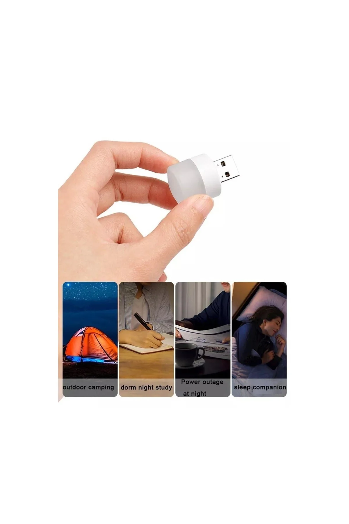 Kamp &amp; Gece Lambası Taşınabilir Mini Usb Led Işık
