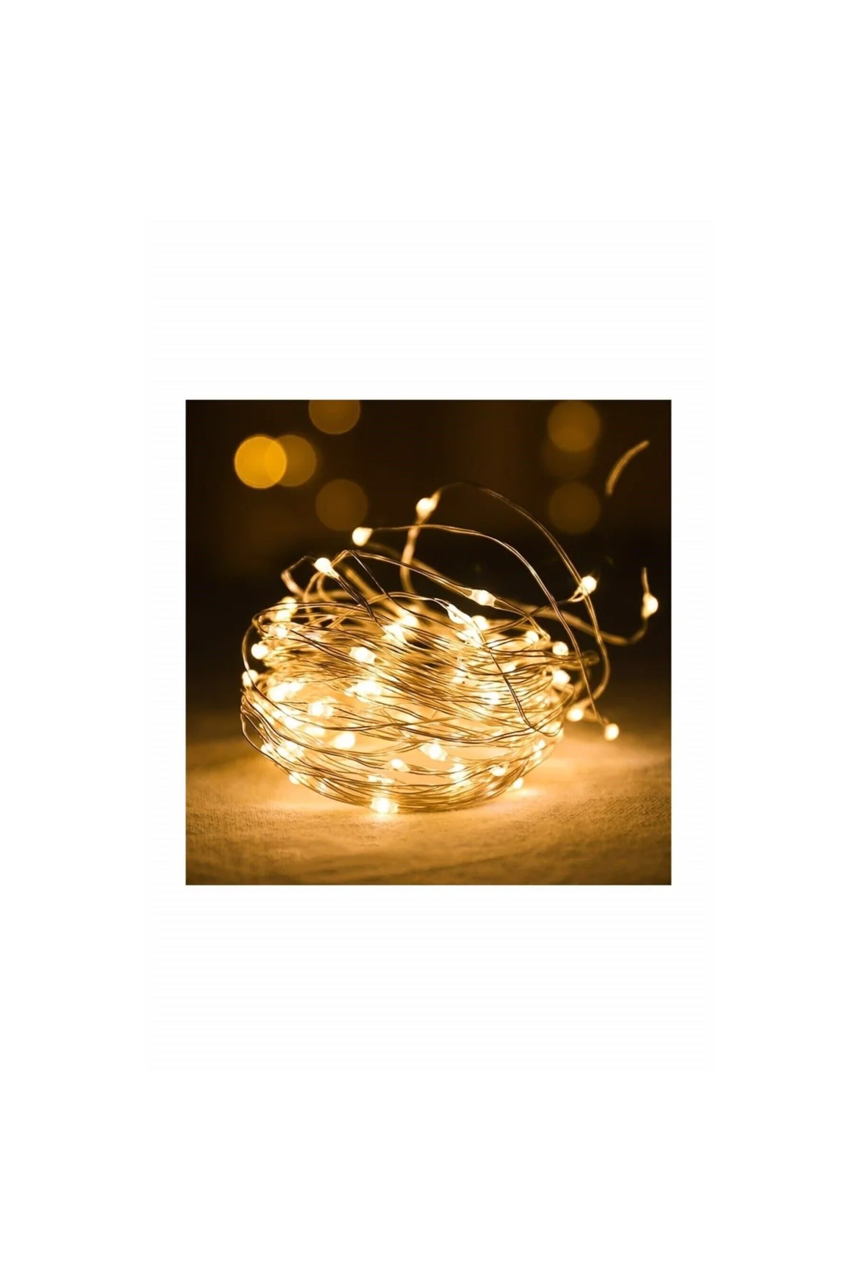 Peri Led Yılbaşı Kamp Parti Led Işık 3 Metre (sarı)