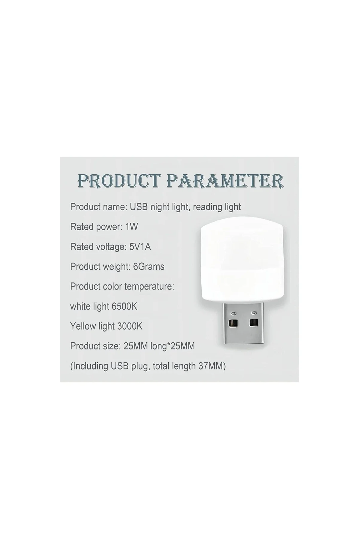 Kamp &amp; Gece Lambası Taşınabilir Mini Usb Led Işık - PAZARIZ Görsel 3