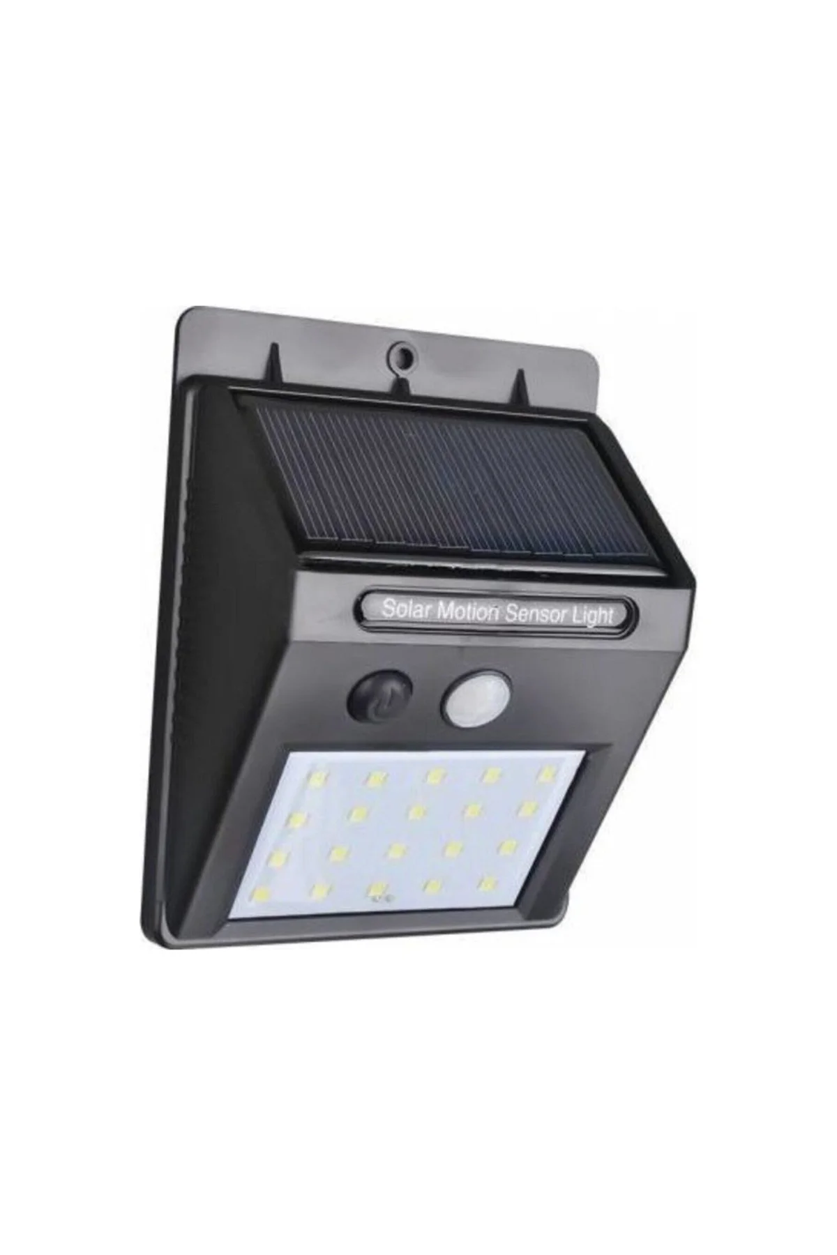 Pazariz Işık Sensörlü Güneş Enerjili Solar Duvar Kapı Kamp Bahçe Lambası Fotoselli 20 Led