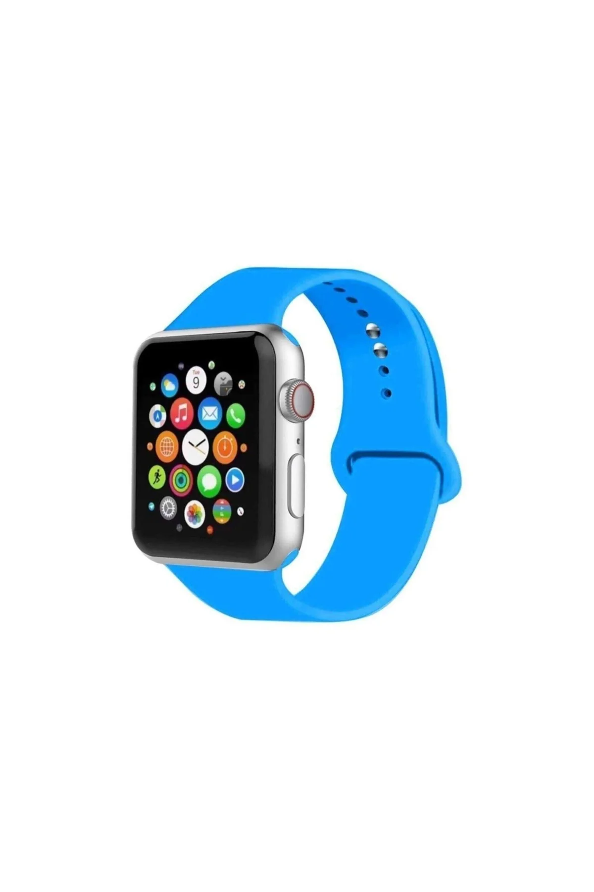 Apple Watch Uyumlukordon 2 3 4 5 42 Mm Ve 44 Mm Silikon Kordon Kayış - PAZARIZ Görsel 2