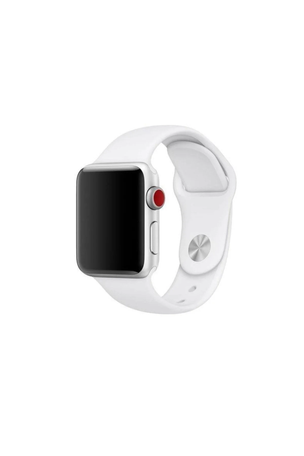 Apple Watch Uyumlusilikon Kordon Kayış 7 - 6 - Se - 5 - 4 - 3 - 2 - 1 38mm 40mm - Beyaz