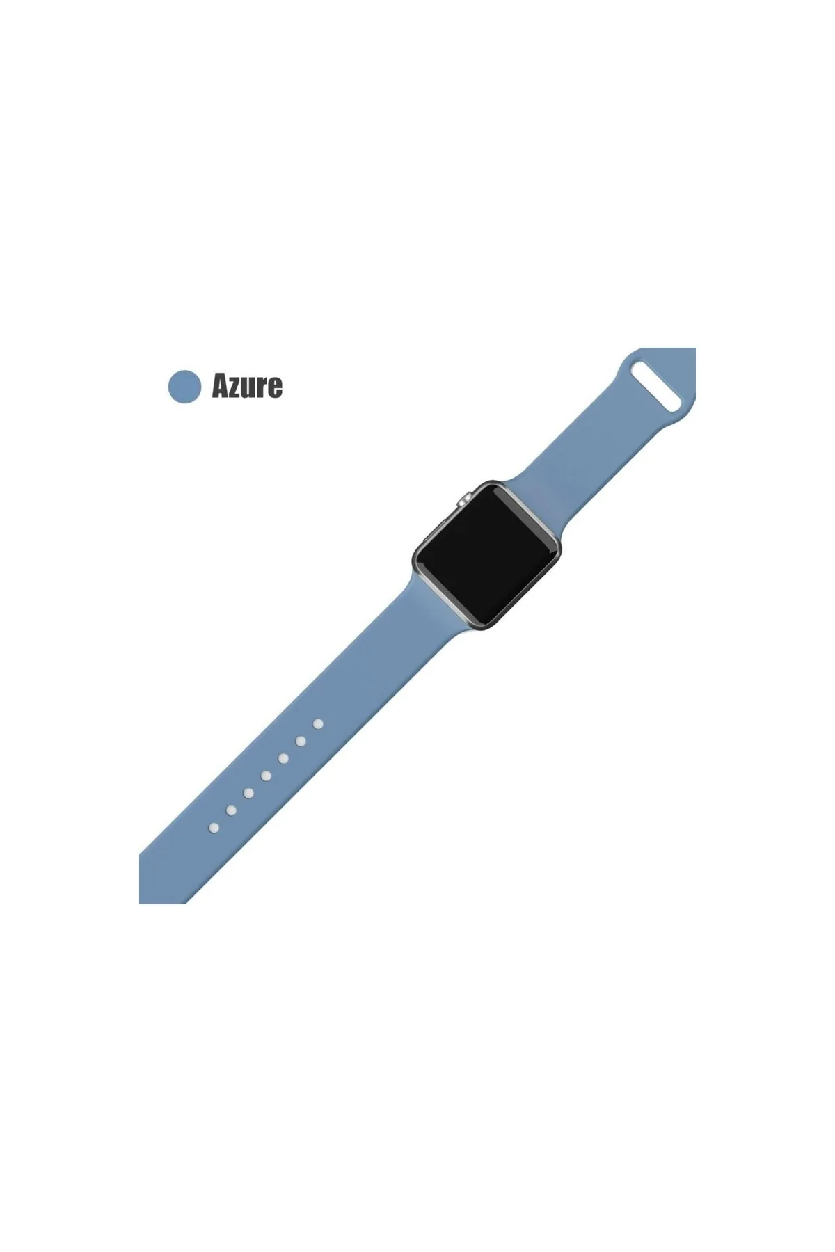 Apple Watch Uyumlu2 3 4 5 6 7 8 38mm 40mm 41mm Silikon Kordon