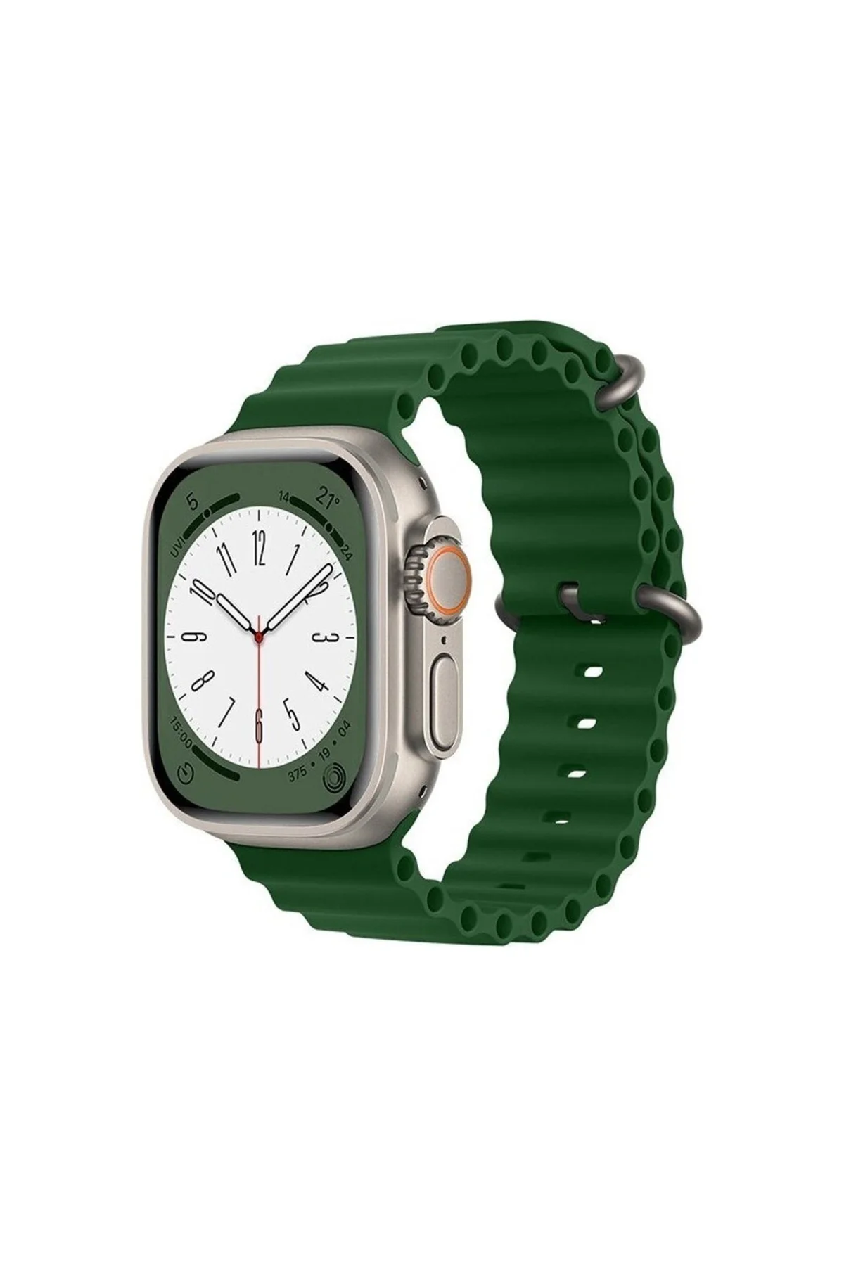 Apple Watch Uyumlu38mm 40mm 41mm 1/2/3/4/5/6/se/7/8 Kordon Silikon Kordon