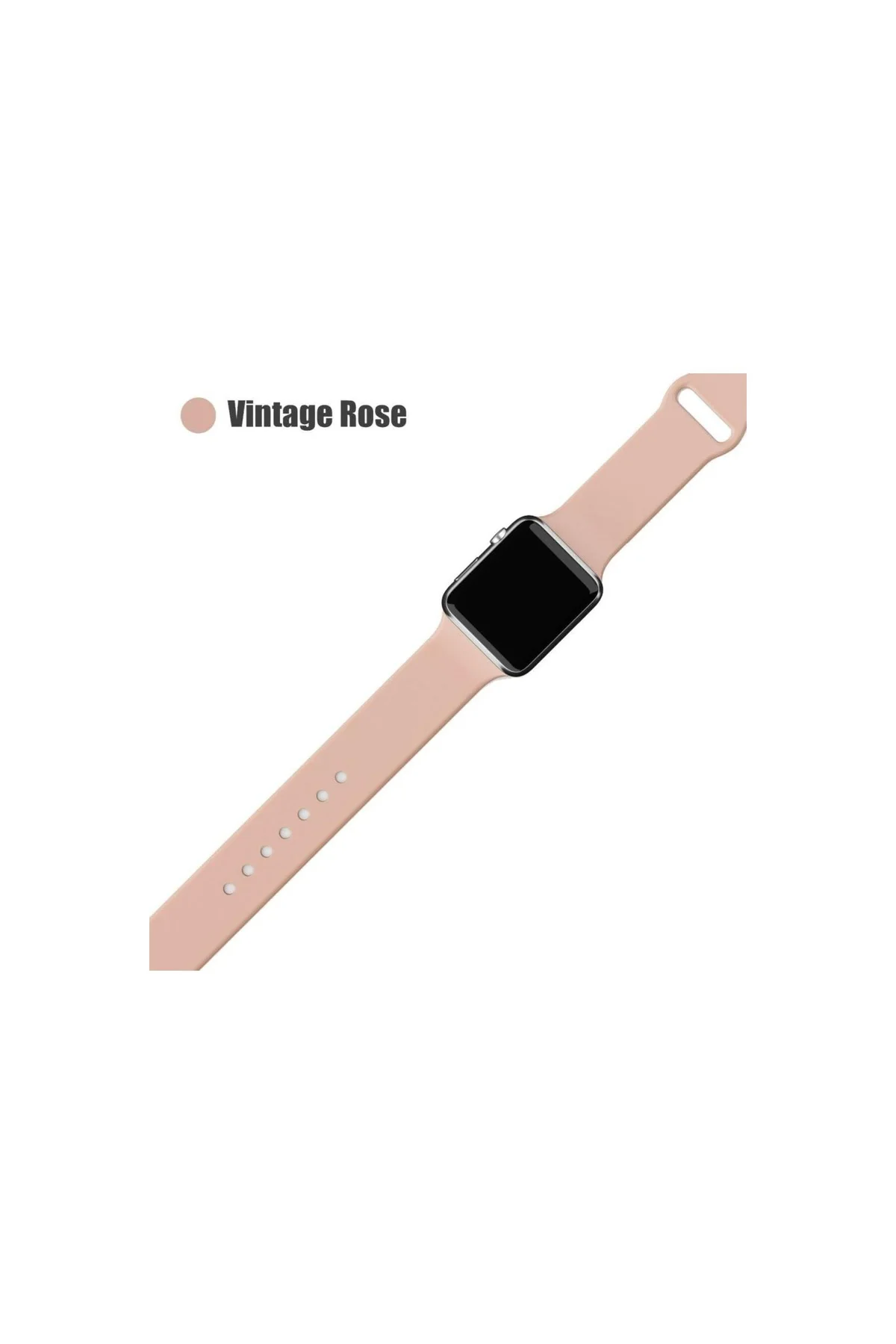 Apple Watch Uyumlu2 3 4 5 6 7 8 38mm 40mm 41mm Silikon Kordon
