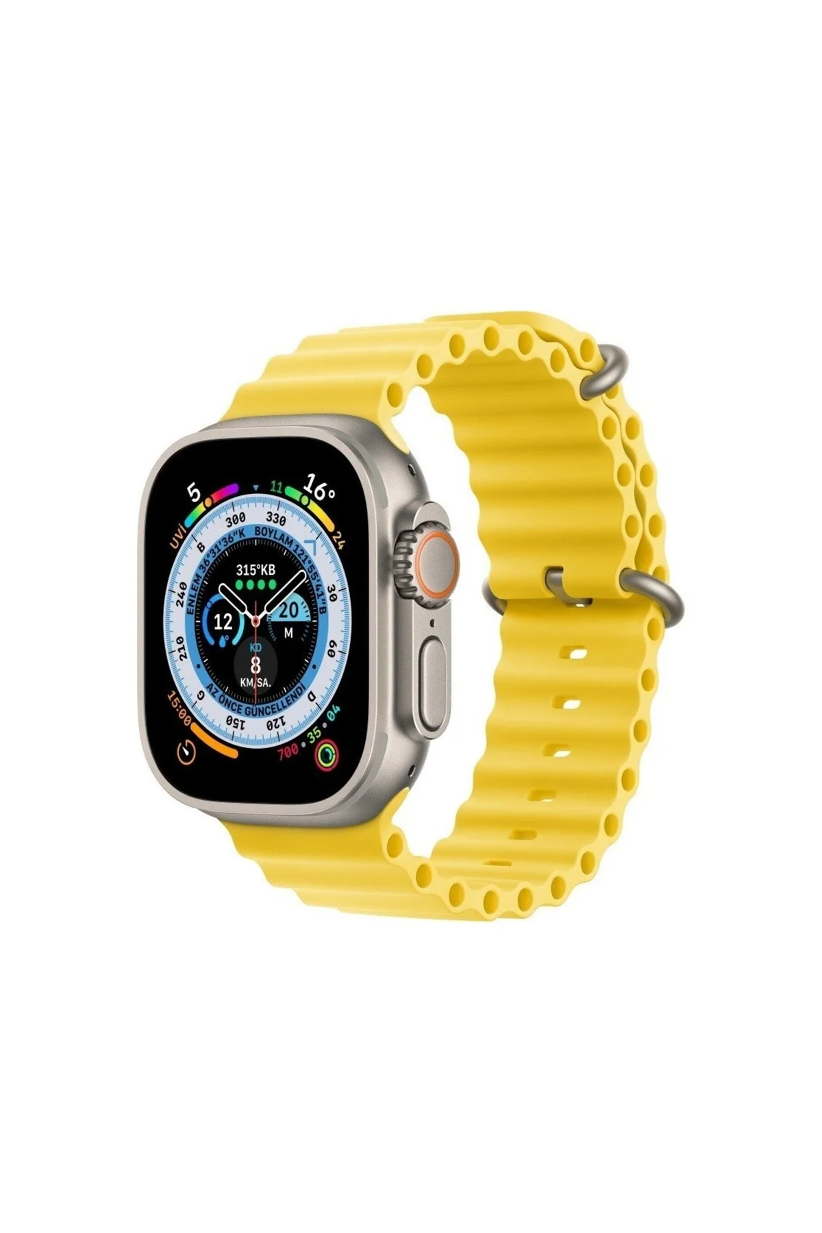 Apple Watch Uyumlu42mm 44mm 45mm 49mm 1/2/3/4/5/6/se/7/8/ultra Kordon Silikon Kordon