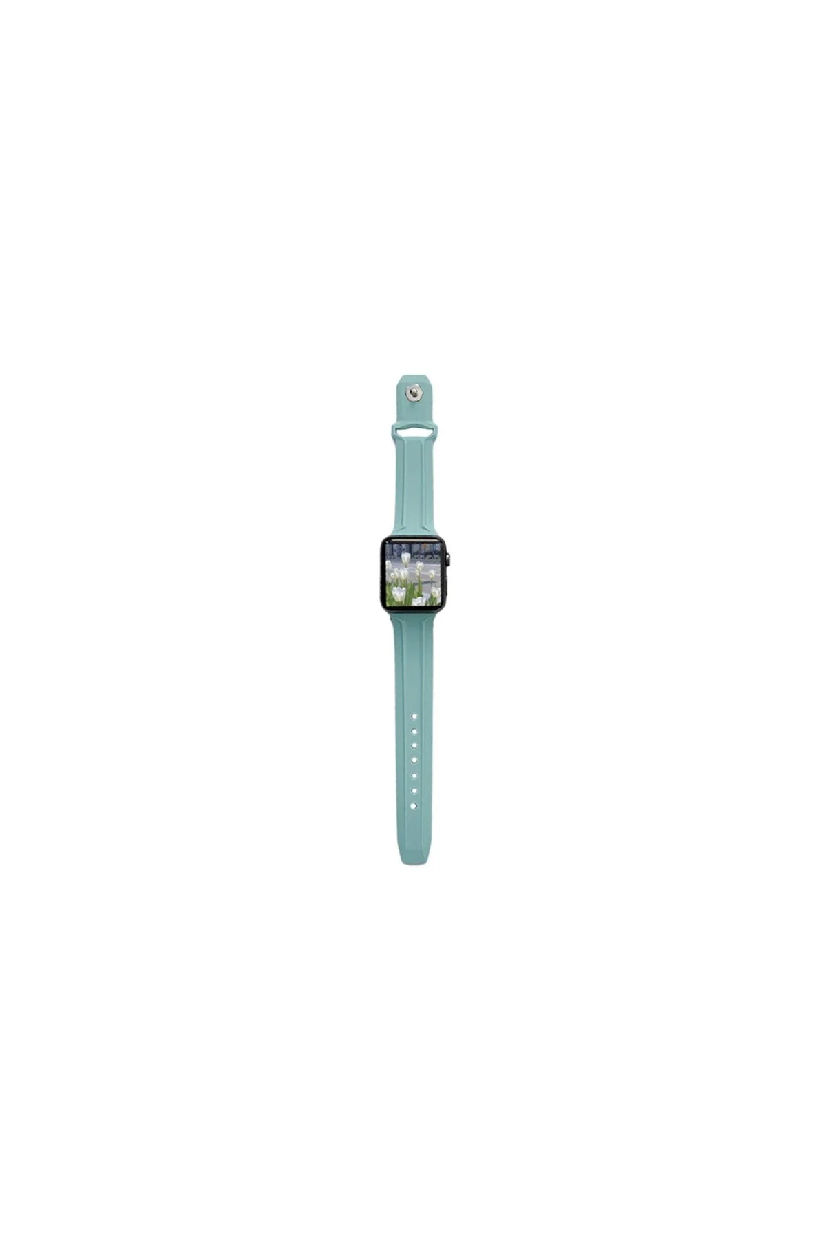 Apple Watch Uyumlu5 6 7 8 Ultra 42mm 44mm 45mm Silikon Kordon