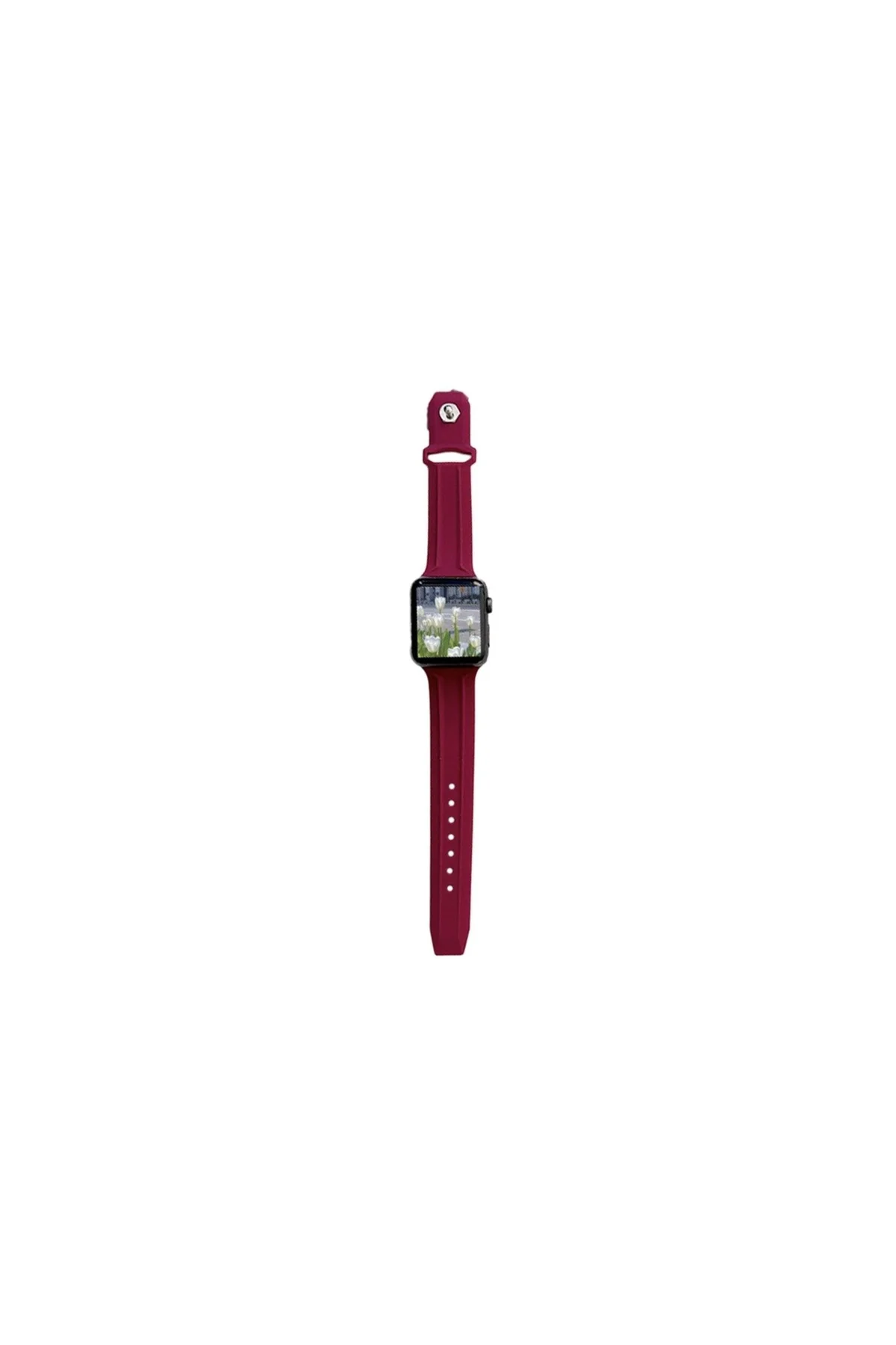 Apple Watch Uyumlu3 4 5 6 7 8 38mm 40mm 41mm Silikon Kordon