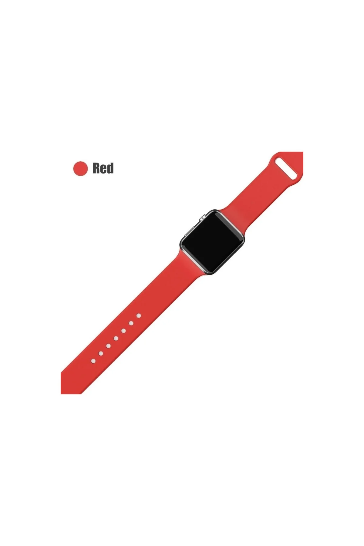 Apple Watch Uyumlu2 3 4 5 6 7 8 38mm 40mm 41mm Silikon Kordon