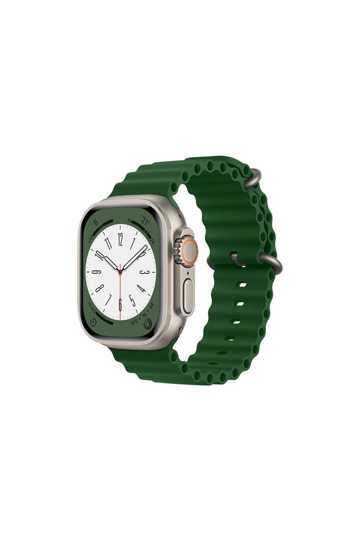 Apple Watch Uyumlu42mm 44mm 45mm 49mm 1/2/3/4/5/6/se/7/8/ultra Kordon Silikon Kordon