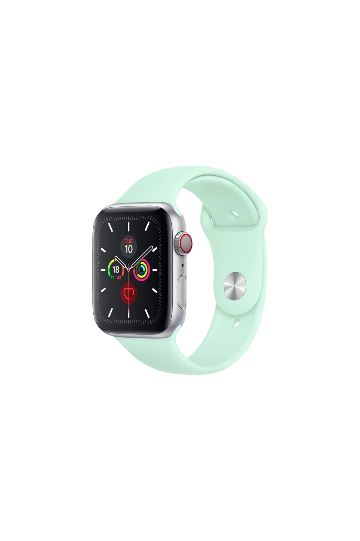 Apple Watch Uyumlukordon 2 3 4 5 6 Se 42 Mm Ve 44 Mm Silikon Kordon Kayış - Marina Yeşili