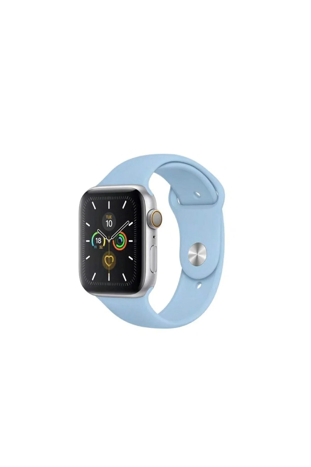 Apple Watch Uyumlu3 4 5 6 7 8 Se 42 44 45mm Kordon Kayış Klasik Kaliteli Silikon - PAZARIZ Görsel 2