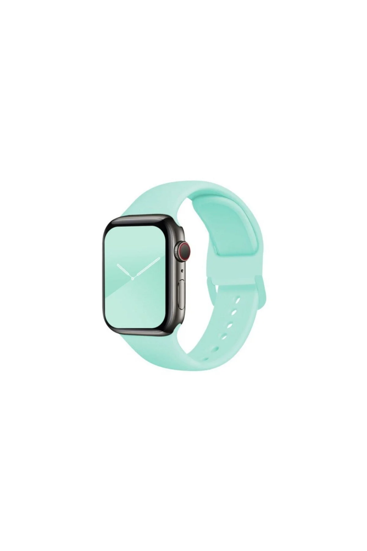 Apple Watch Uyumlu38mm 40mm 41mm 1/2/3/4/5/6/se/7/8 Spor Silikon Kordon Blue Sea