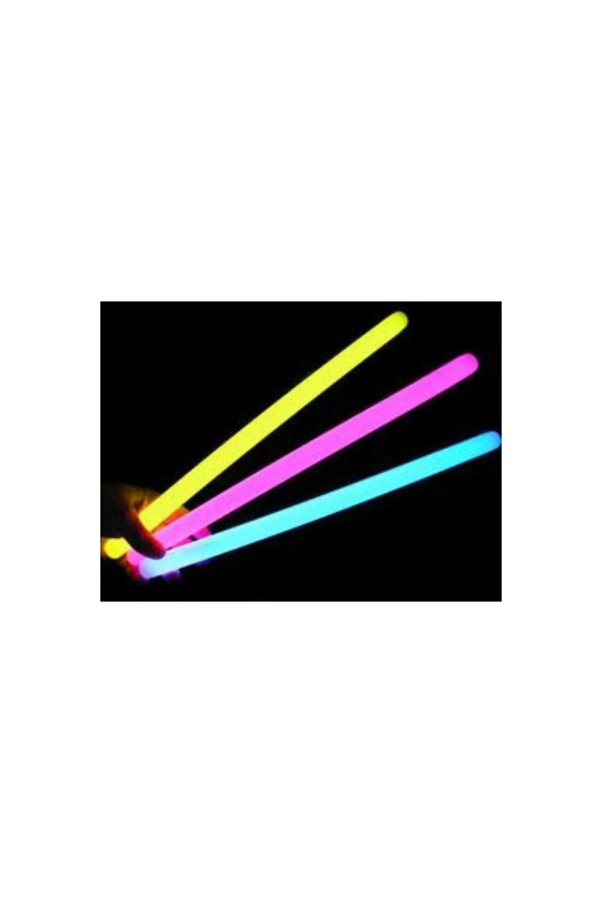 Pazariz Karanlıkta Parlayan Fosforlu Glow Stick Kalın Çubuk 20 Cm 1 Adet - PAZARIZ Görsel 3