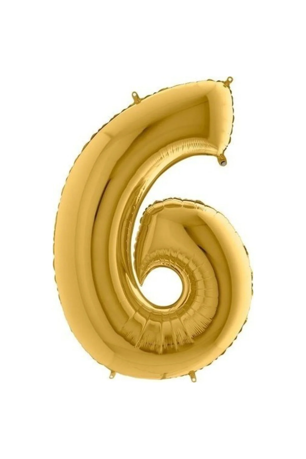 Pazariz Balon Parti 6 Rakamı Gold Folyo Balon 102 Cm