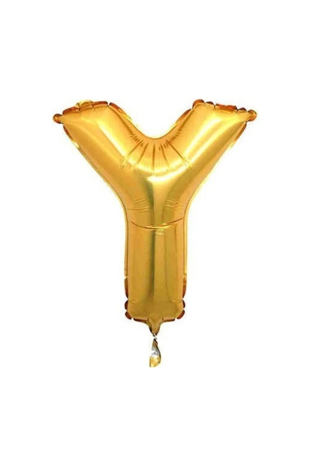 40 Cm Altın Renk Folyo Balon Y Harfi