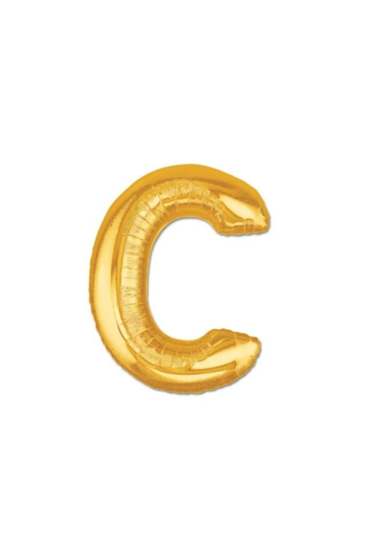 C Harfi Altın (Gold) Rengi Folyo Balon 40 Inc 100 Cm