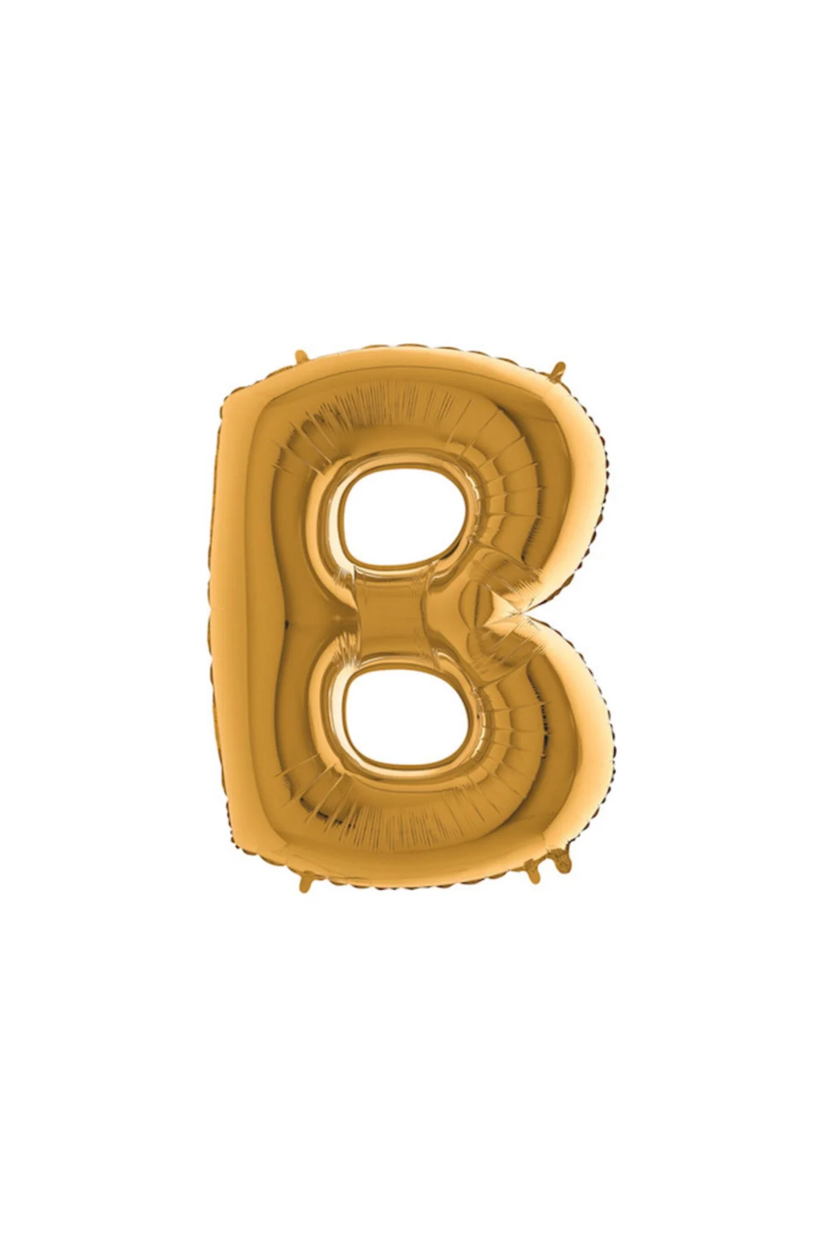 B Harfi Altın (Gold) Rengi Folyo Balon 40 Inc 100 Cm