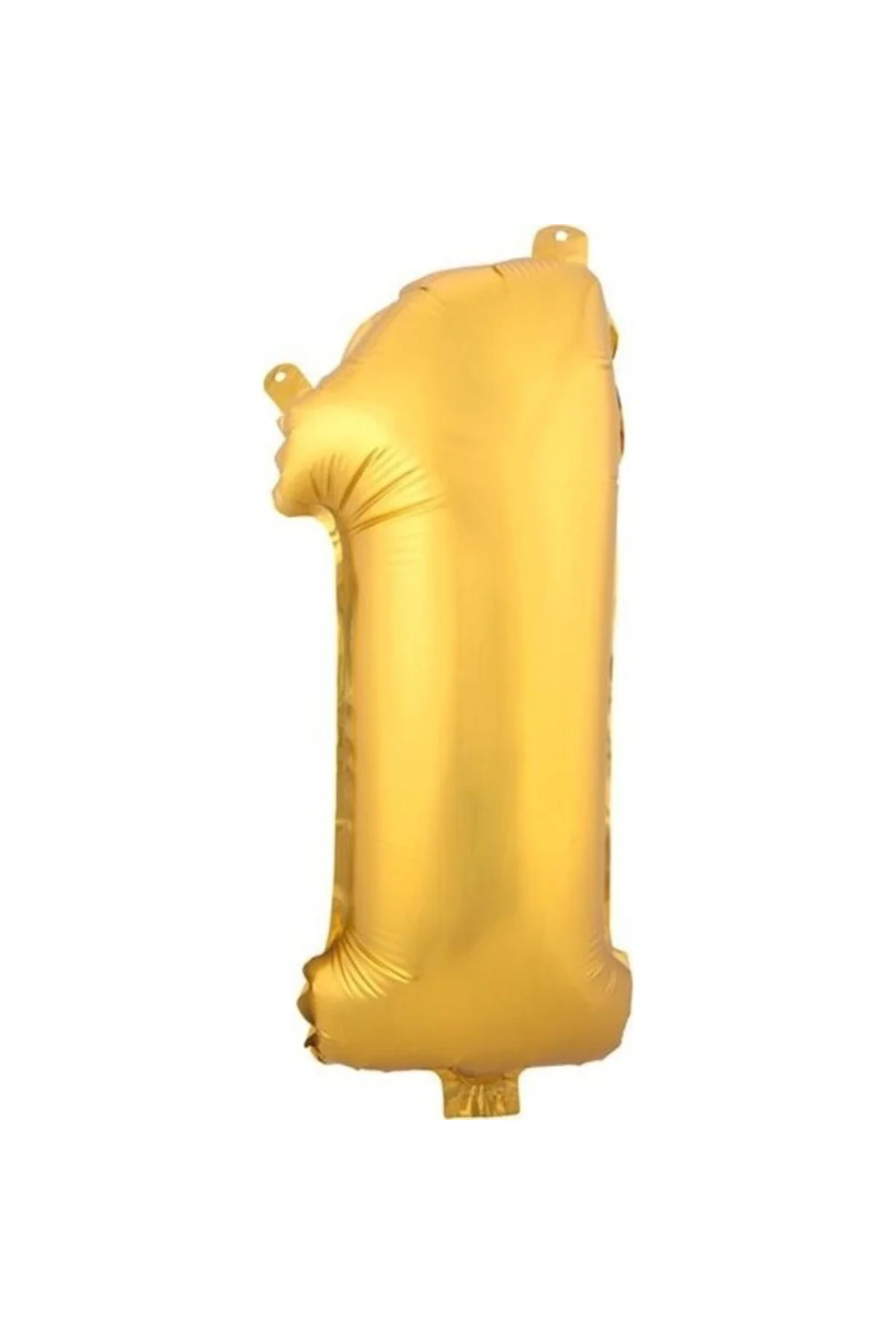 1 (gold) Rakam Folyo Balon - 90 Cm - Altın Folyo Rakam Balon