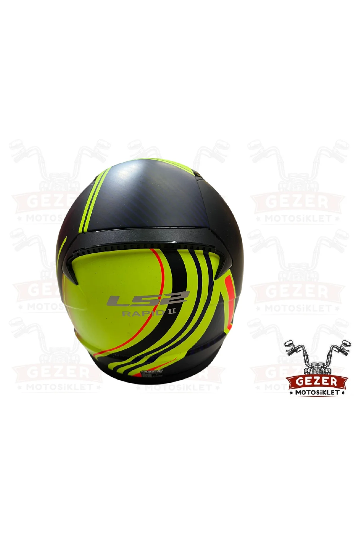 LS 2 RAPID2 EXTRA TAM KAPALI KASK MAT SİYAH-NEON SARI-KIRMIZI-NAVY MAVİ - LS2 Görsel 4