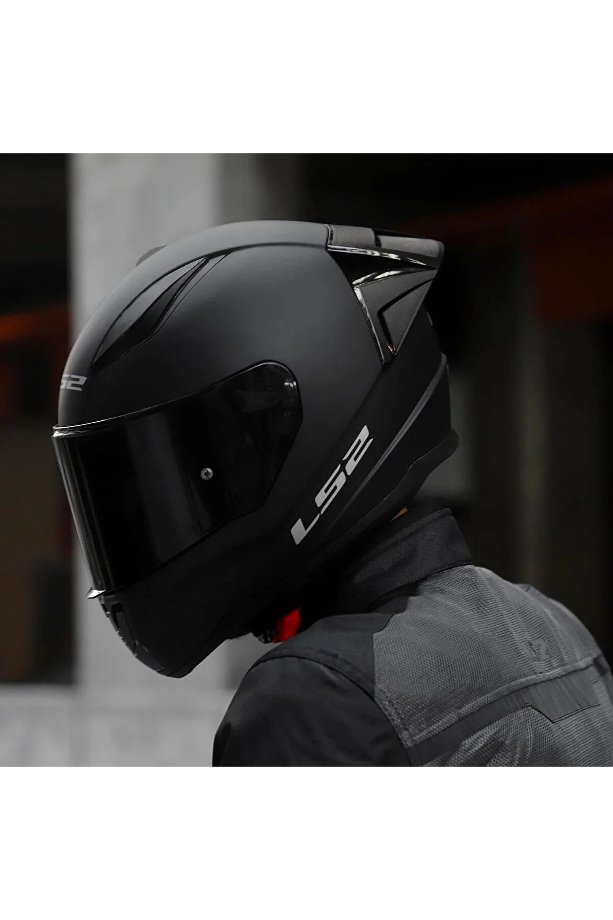 Rapid 2 Race Full Face Motosiklet Kaskı Yarış Spoiler + Siyah Vizörlü - LS2 Görsel 5