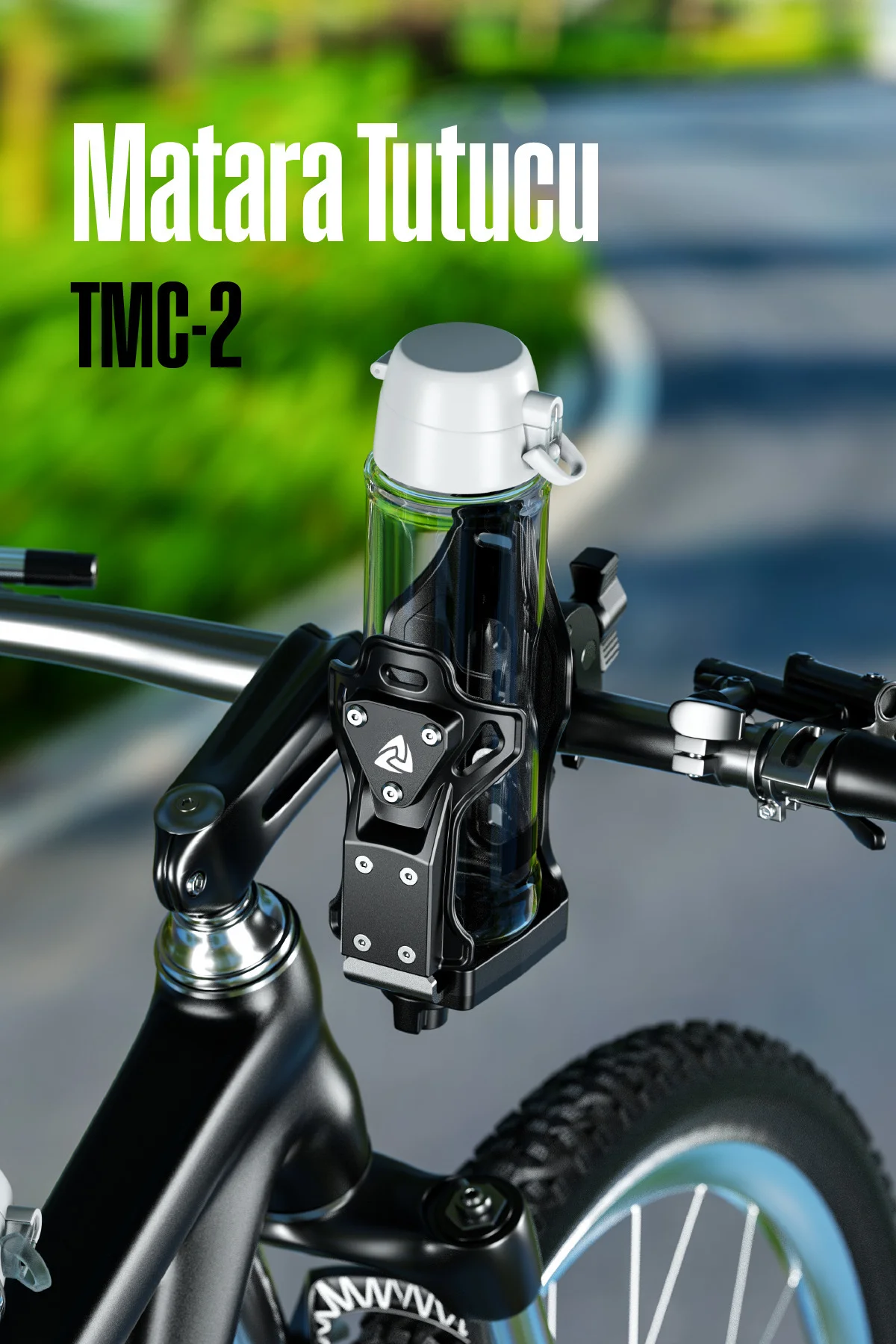 TMC-2 Universal Motosiklet Bisiklet Matara Termos ve Suluk Tutucu - Nukrotech Görsel 2