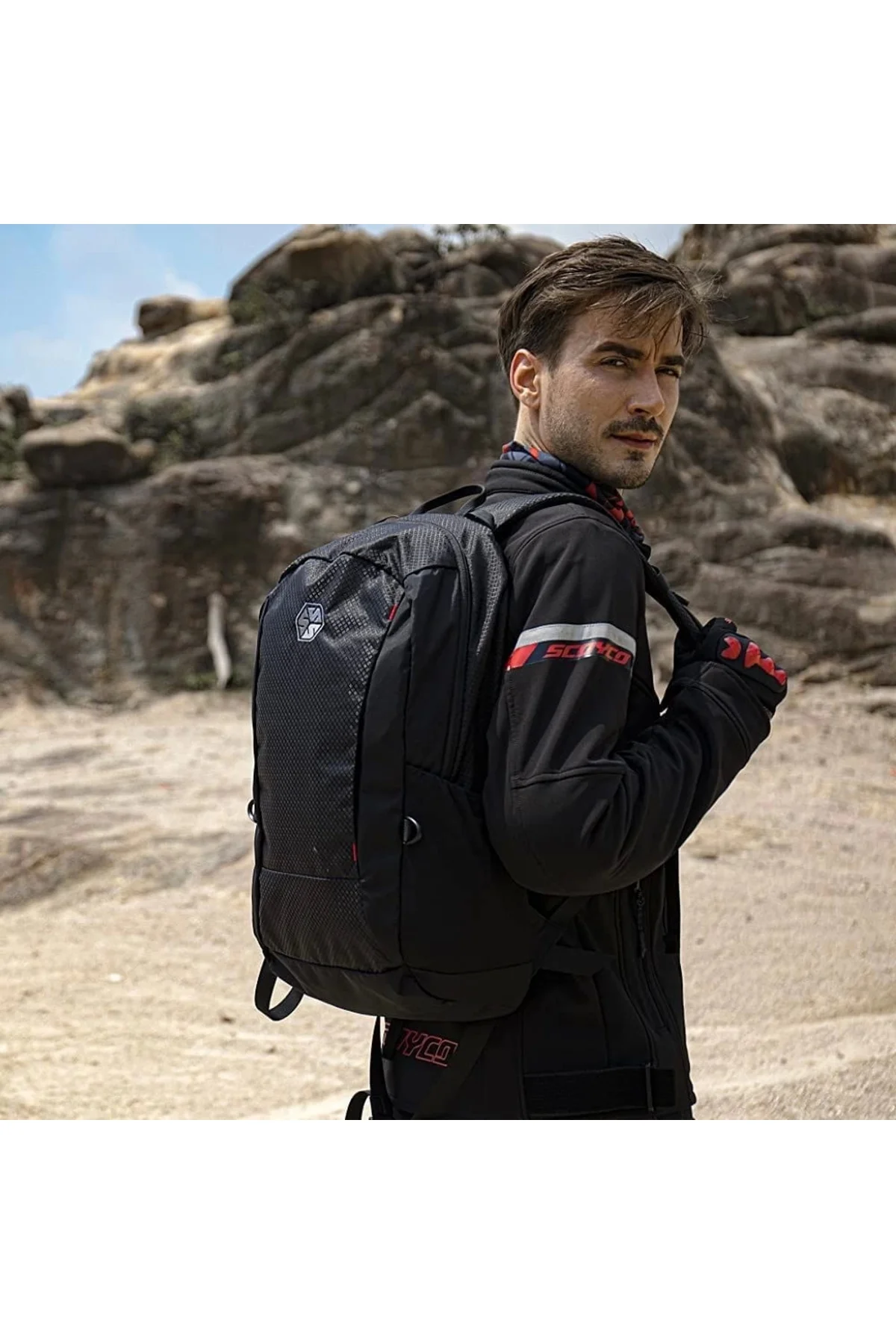 Mb29 Sırt Çantası Kask Taşıma Çantası - Scoyco Görsel 3