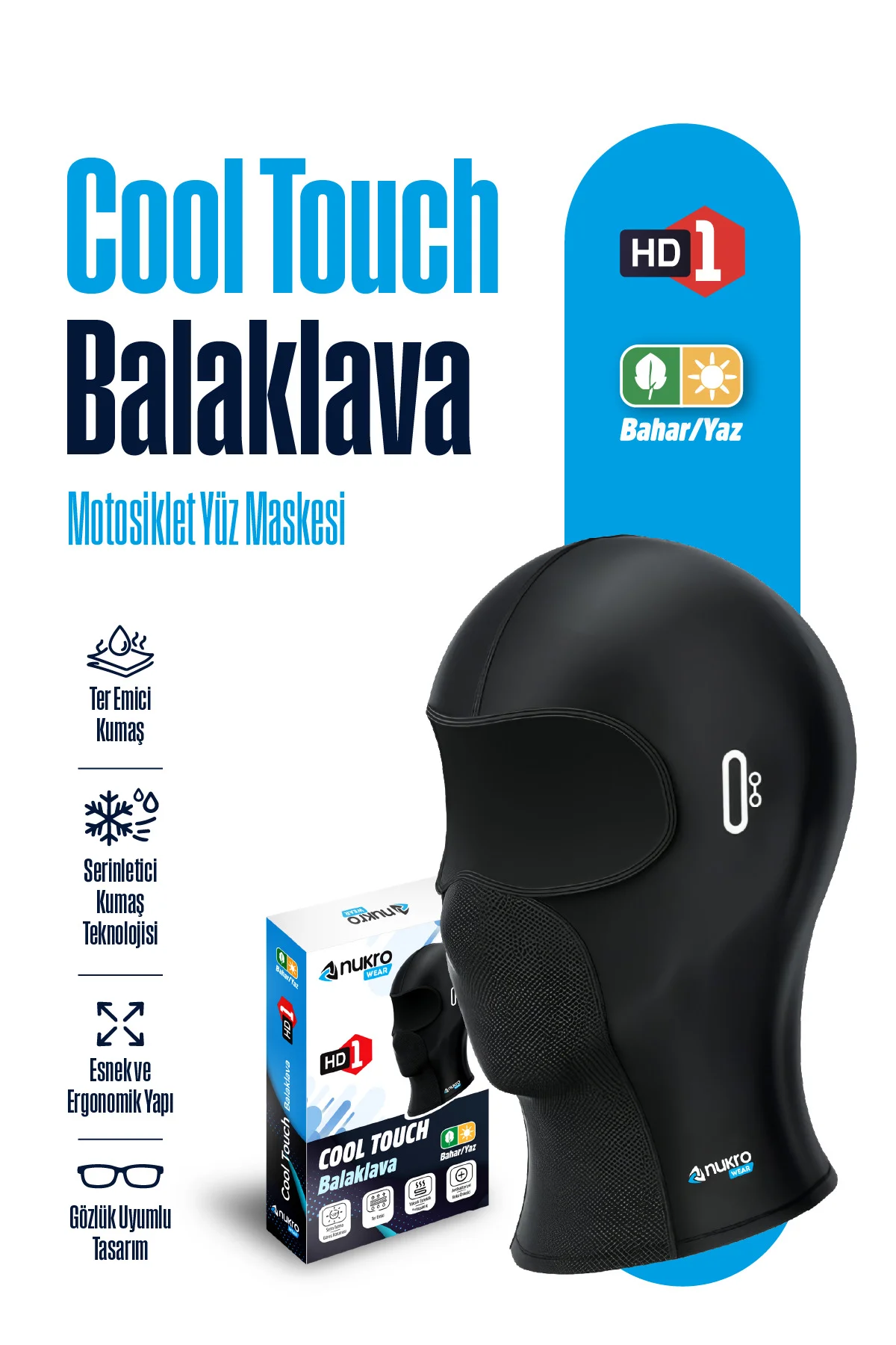 NUKROWEAR COOL TOUCH YAZLIK BALAKLAVA