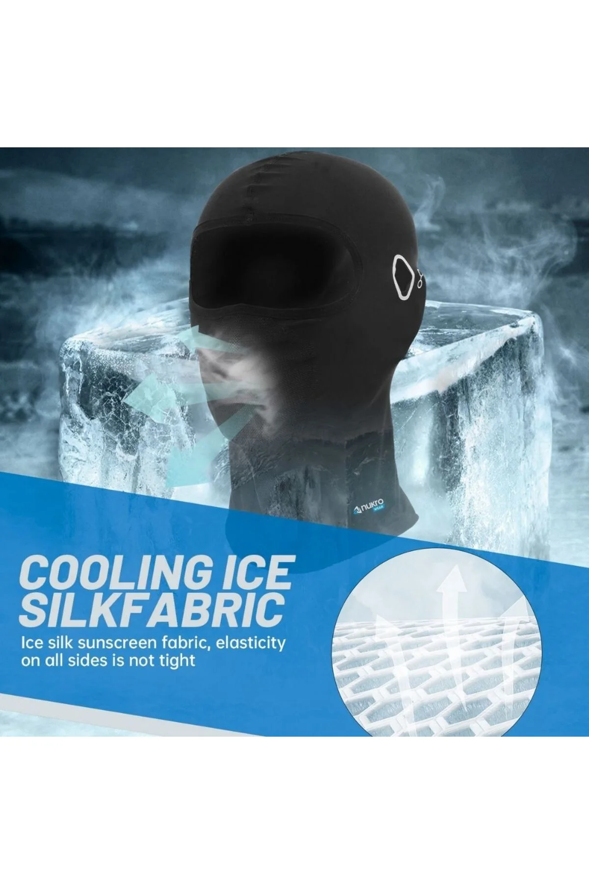 NUKROWEAR COOL TOUCH YAZLIK BALAKLAVA - nukro wear Görsel 5