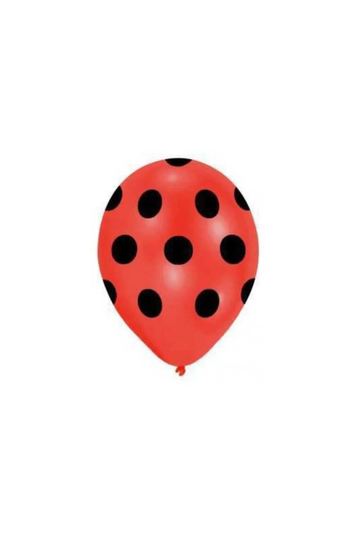 Siyah Puantiyeli Kırmızı Balon 5'li Paket - PAZARIZ Görsel 2