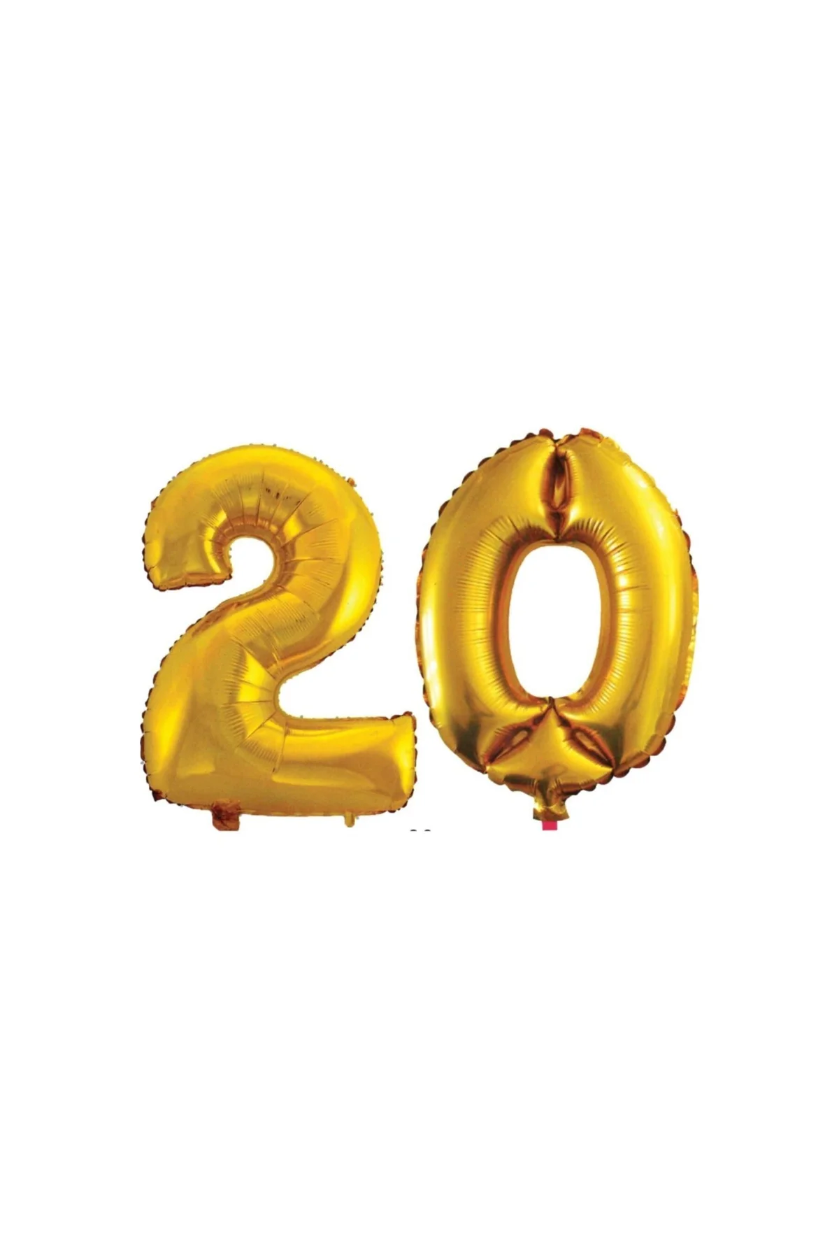 20 Yaş Sayı Folyo Balon Altın 90 Cm