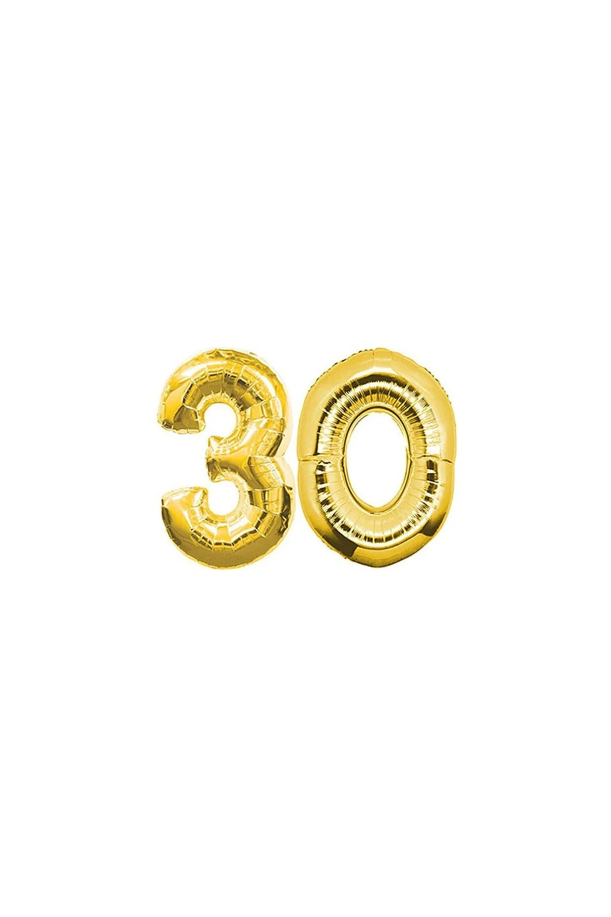 30 Yaş Altın Folyo Balon 90 Cm