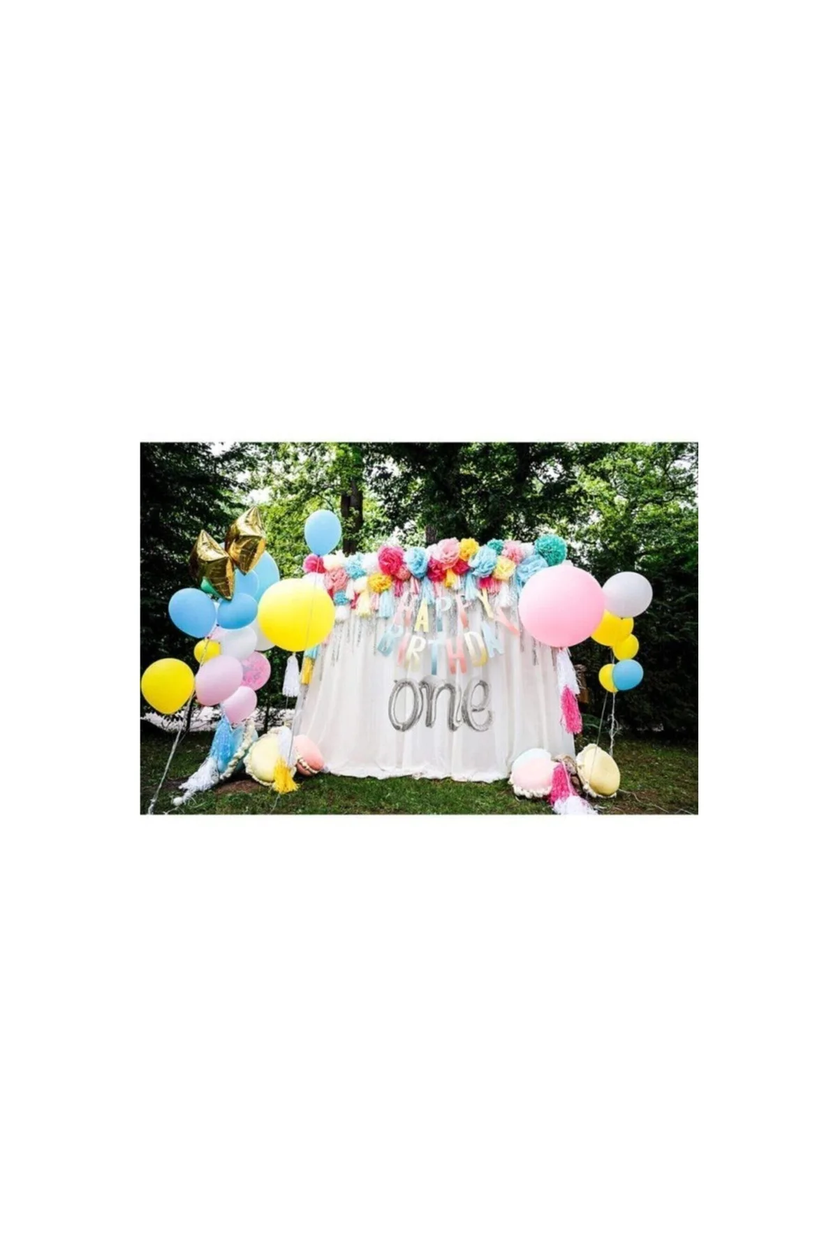 Pazariz One Yazılı Folyo Balon Gümüş Renk - PAZARIZ Görsel 2