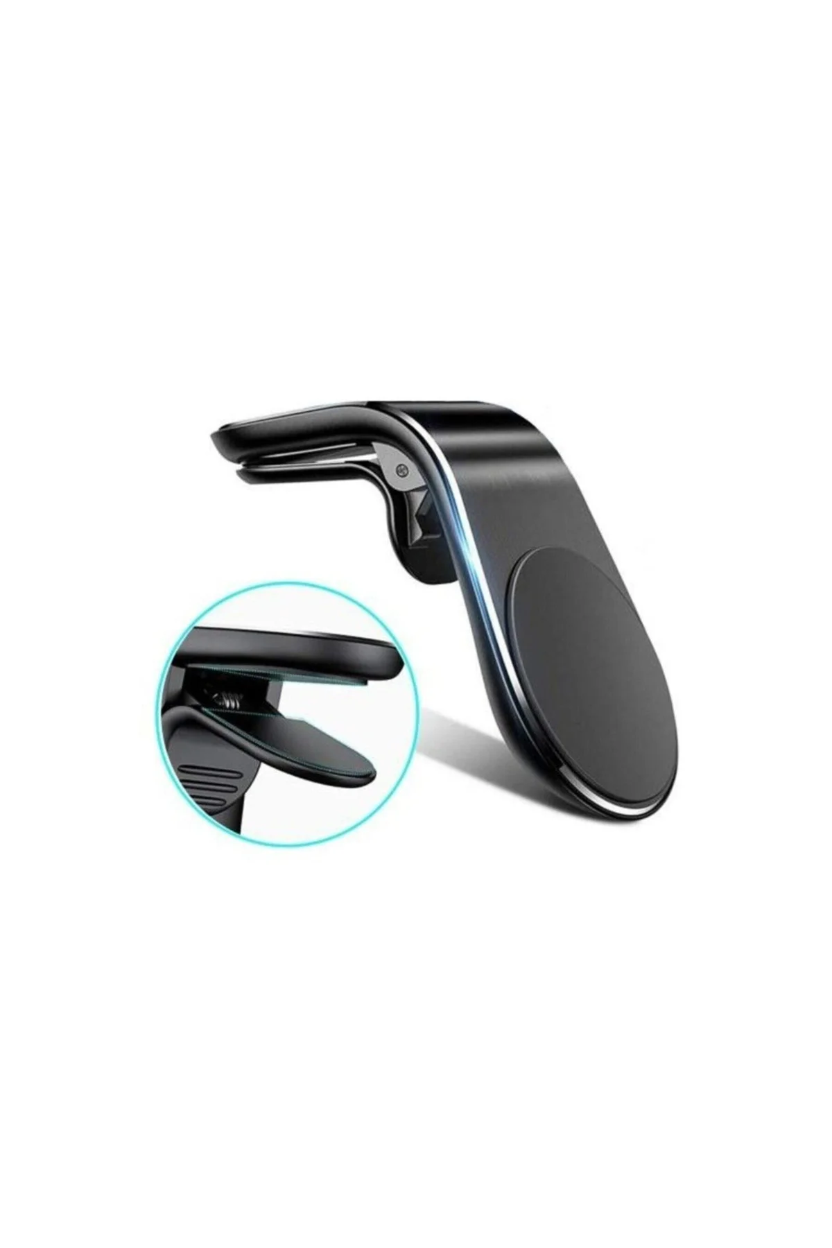 Araba Içi Mıknatıslı Telefon Tutucu Siyah Huawei P9 Lite Mini Uyumlu - PAZARIZ Görsel 2