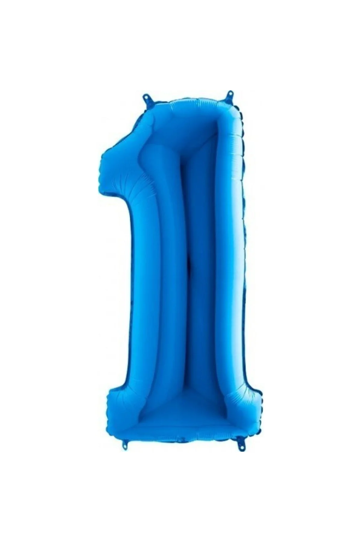 Bebeğimin Ilk Partisi 1 Rakam Mavi Folyo Balon 102 Cm