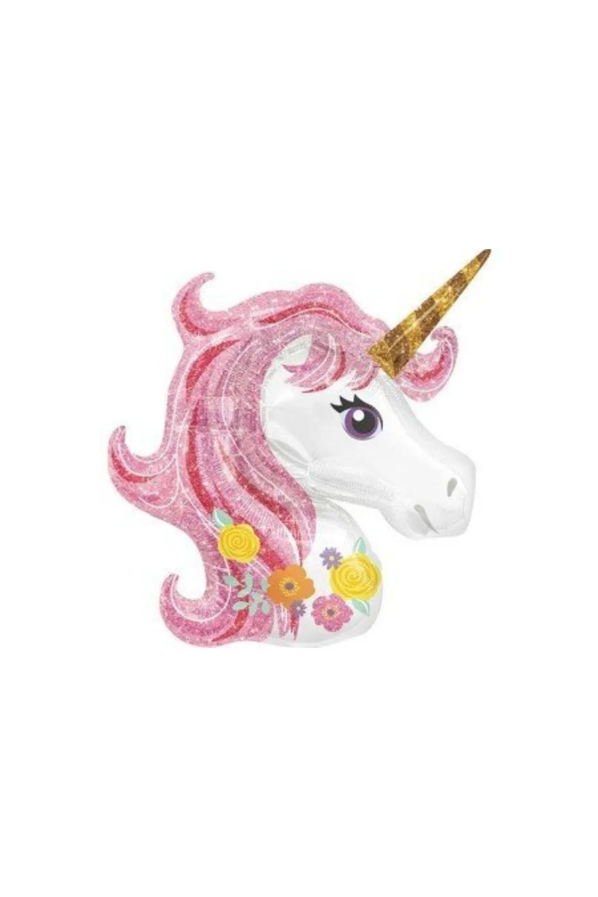 Unicorn Folyo Balon Pembe Işıltılı Magical 83 X 73 Cm Anagram