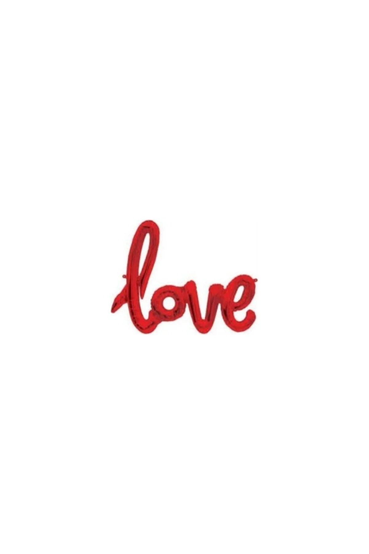 Sevgililer Günü Kırmızı Love Yazılı Folyo Balon