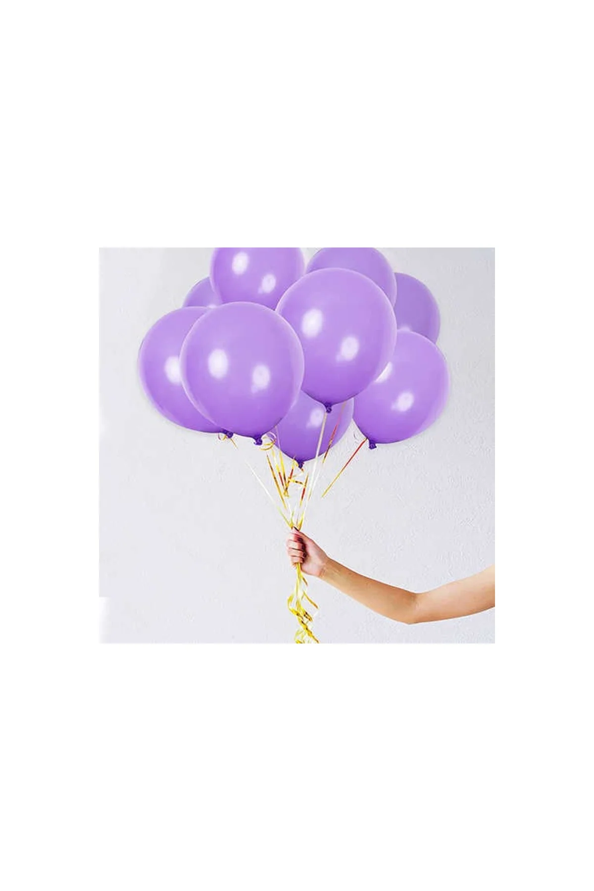 Mor Pastel Balon 20 Adet - PAZARIZ Görsel 5