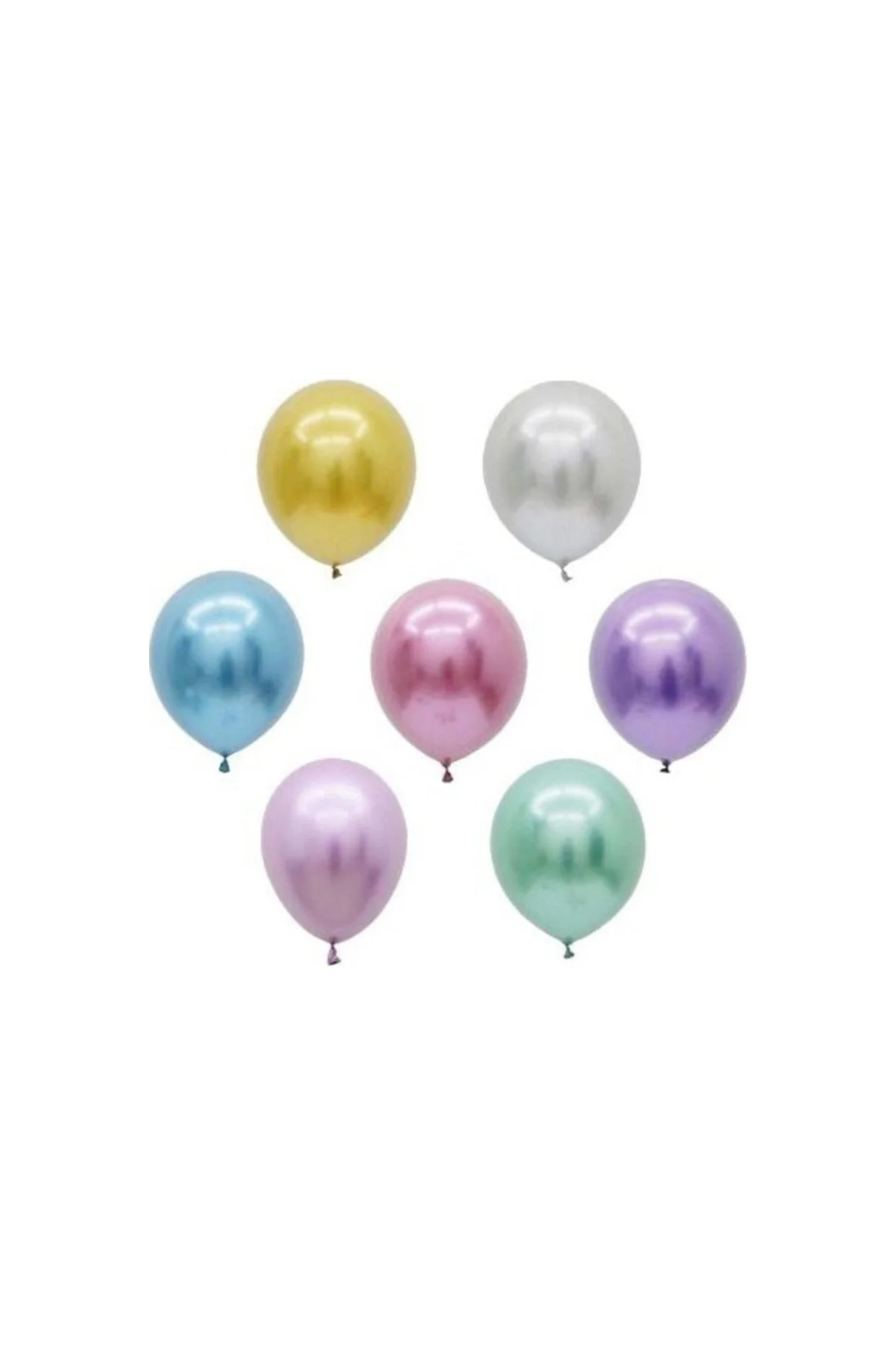 Balon Krom Parlak 16 Inc Karışık Renkli 20 Adet - PAZARIZ Görsel 2