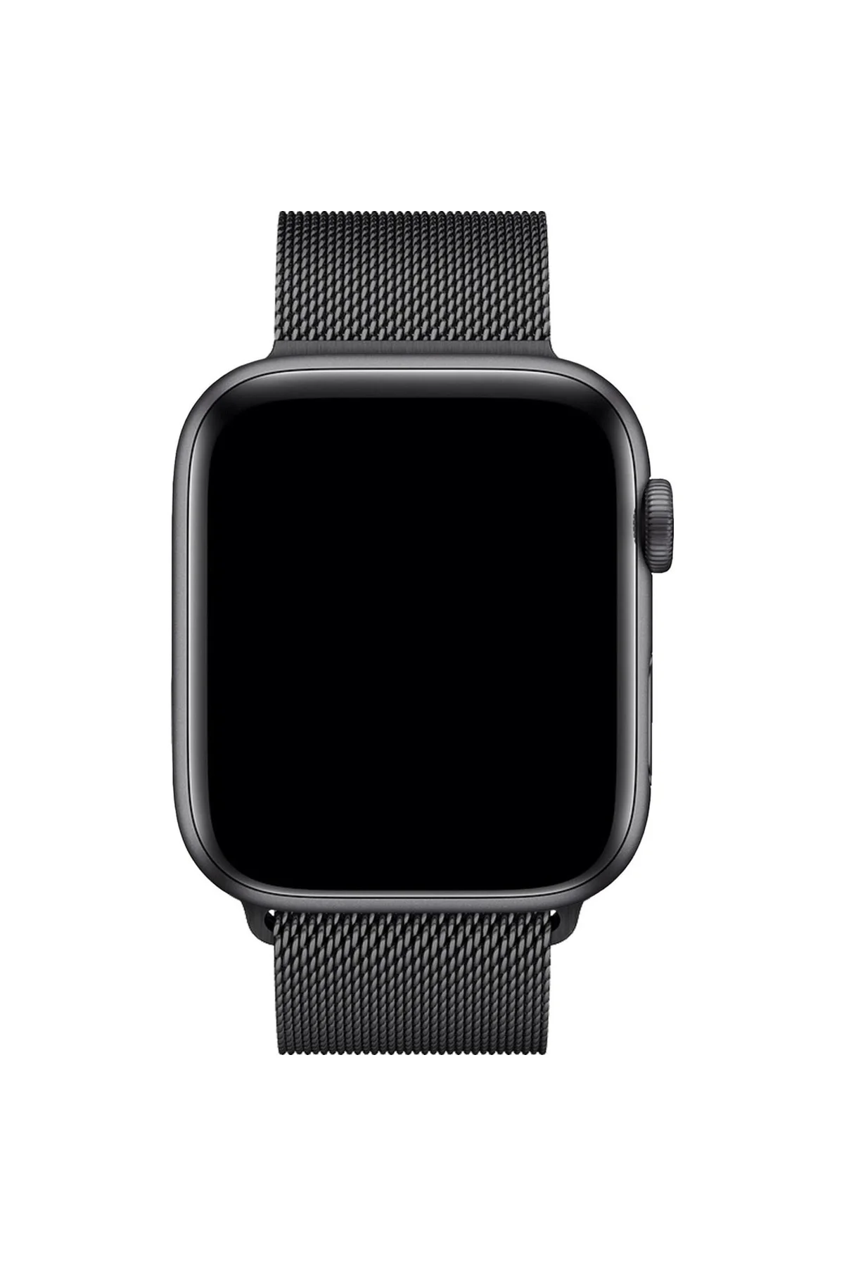 Apple Watch Uyumlu8 45 Mm Çelik Örgü Mıknatıslı Kordon - Siyah
