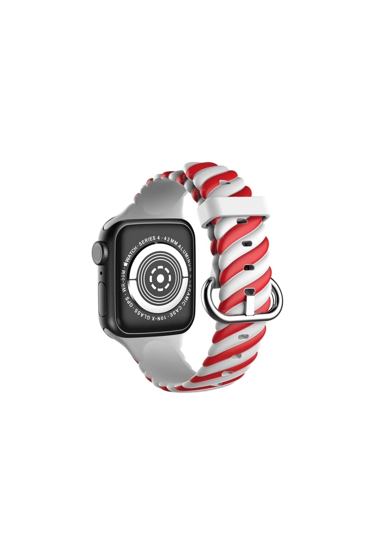 Apple Watch Uyumlu2 3 4 5 6 7 Se 38mm 40mm 41mm Spor Renkli Örgü Silikon Kayış Kordon