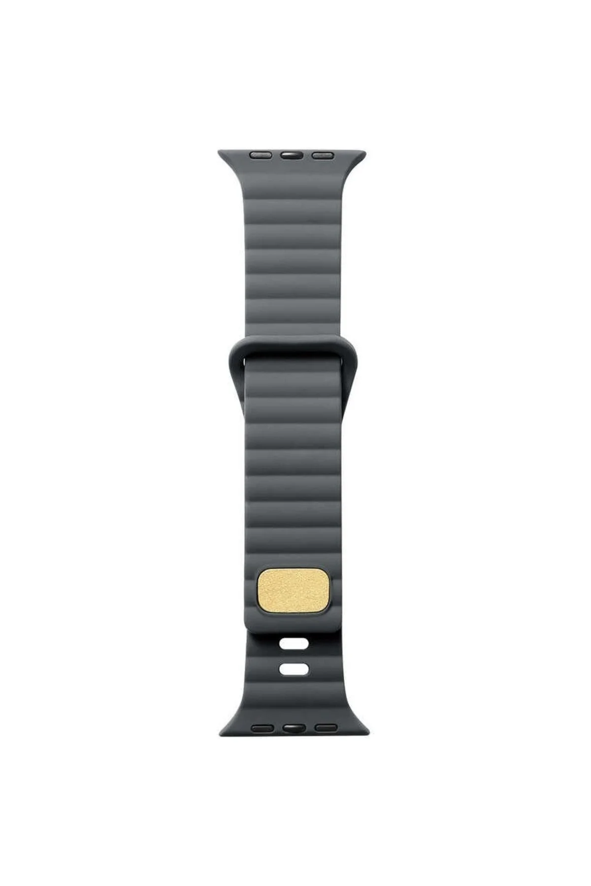 Apple Watch Uyumluseries 8 45mm Kordon Silikon Metal Tokalı Ayarlanair Krd73 Gri