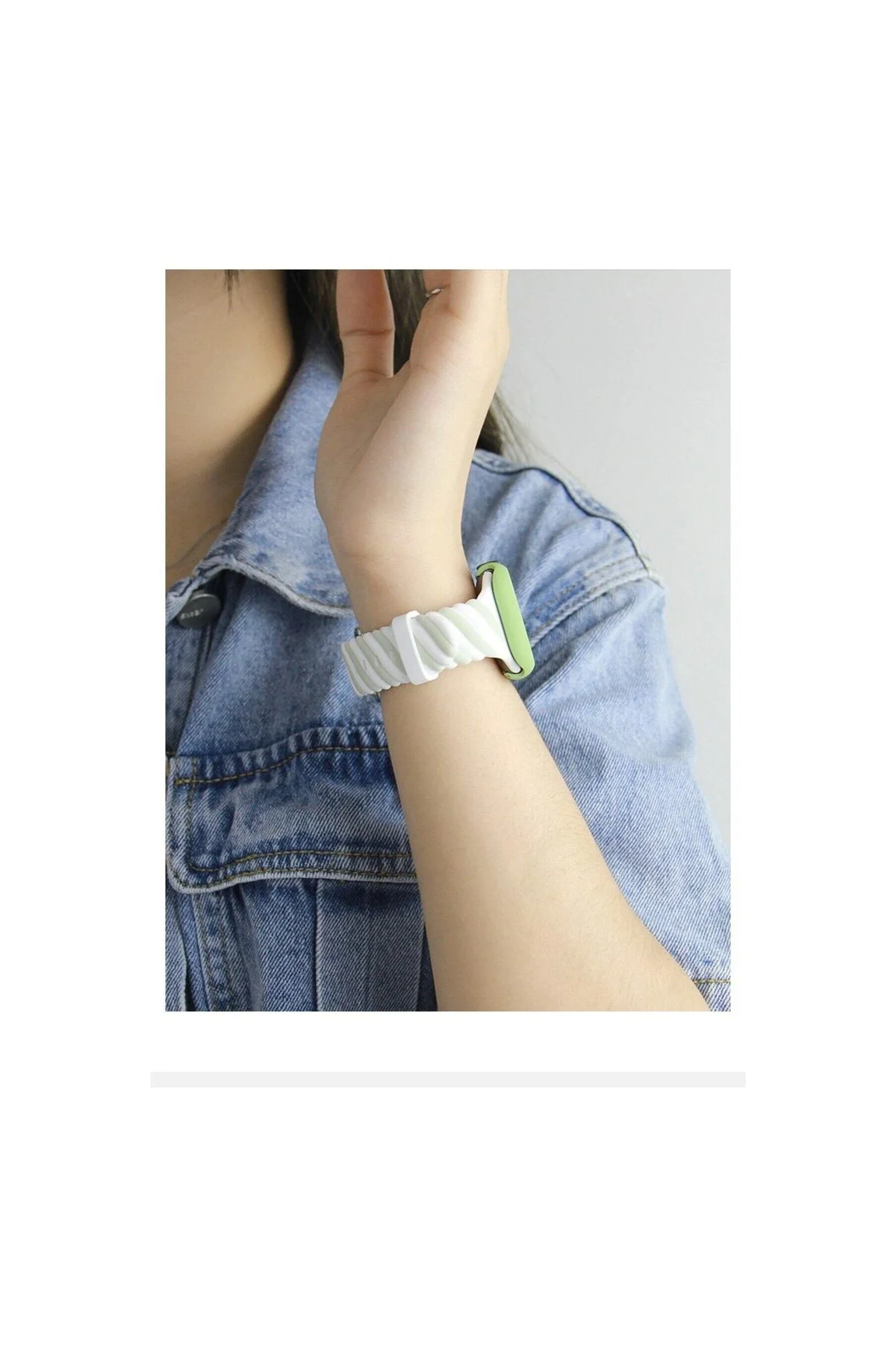Apple Watch Uyumlu2 3 4 5 6 7 Se 38mm 40mm 41mm Spor Renkli Örgü Silikon Kayış Kordon - PAZARIZ Görsel 3
