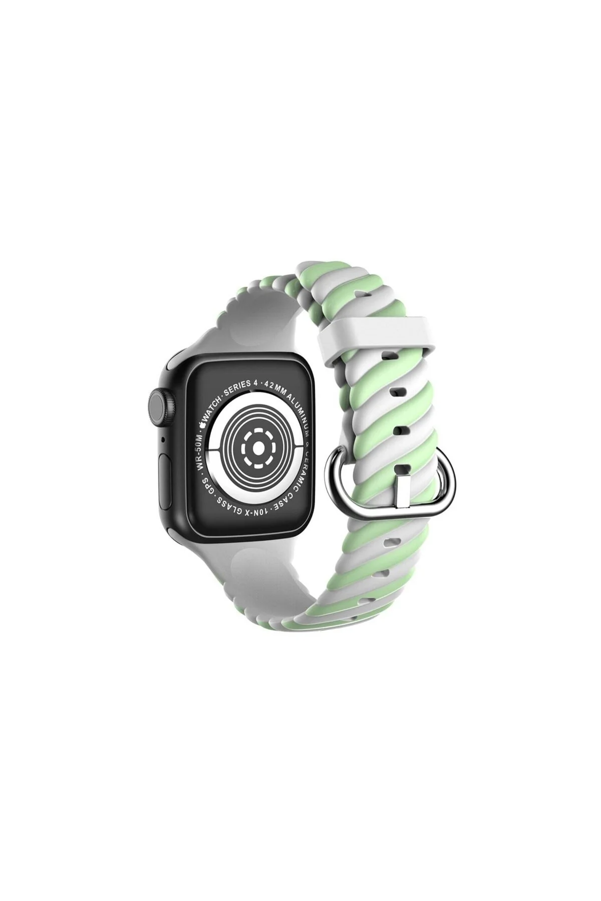 Apple Watch Uyumlu2 3 4 5 6 7 Se 38mm 40mm 41mm Spor Renkli Örgü Silikon Kayış Kordon