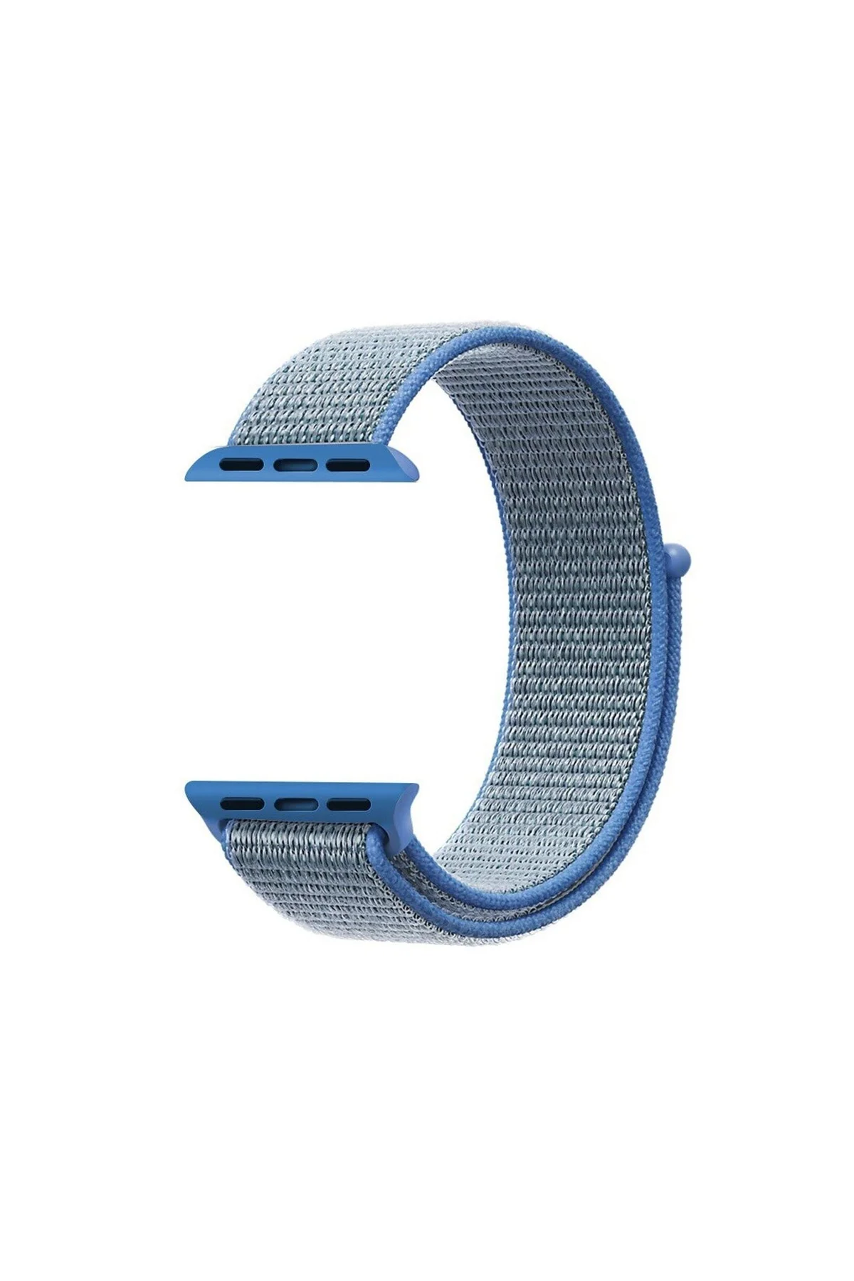 Apple Watch Uyumlu Kordon Kayış 7 - 6 - Se - 5 - 4 - 3 - 2 - 1 42mm 44mm - Mavi Siyah