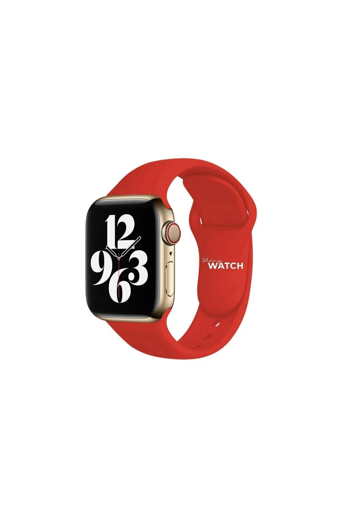 Apple Watch Uyumluspor Silikon Kordon 42/44mm Kırmızı - PAZARIZ Görsel 2