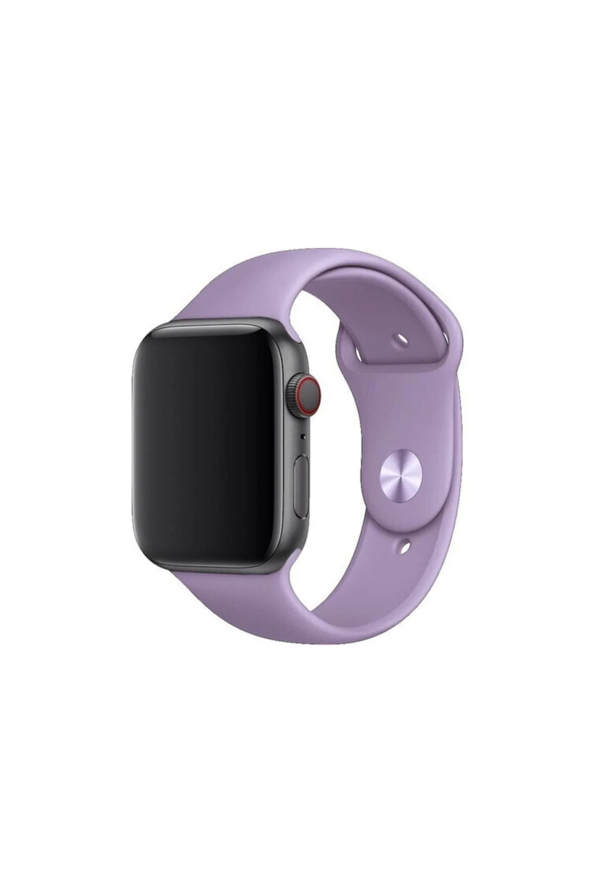 Apple Watch Uyumlu 38 - 40 Mm Spor Kordon Silikon Kayış Lila