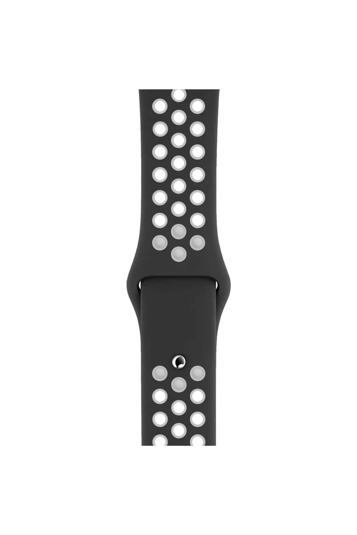Apple Watch Uyumlu8 Ultra 49mm Ile Kayış Spor Delikli Silikon Sd01 Kordon Siyah-beyaz - PAZARIZ Görsel 3